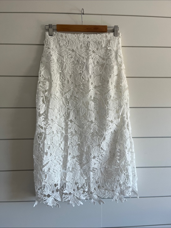 Lucy Paris Dresses & Skirts - Lucy Paris Floral Lace Midi Skirt NWT Size Small